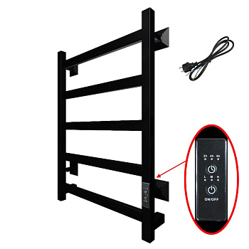 Полотенцесушитель Пэк сп 20 кв 60х40 черный ВГП Полотенцесушитель Пэк сп 20 кв 60х40 черный ВГП