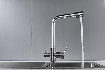 Смеситель для кухни латунь, хром S328