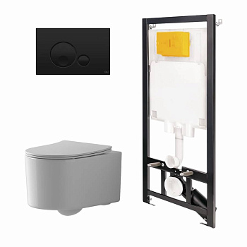 Сет: Инстал.OLI 80 ECO +панель Globe черн., OLI+Унитаз Point Веста, белый Сет: Инстал.OLI 80 ECO +панель Globe черн., OLI+Унитаз Point Веста, белый