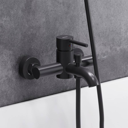 361000300 Scandinavian Pure, Смеситель для ванной и душа, чёрный