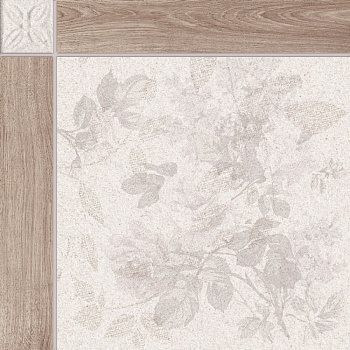 GT404VG Плитка грес глаз. Driada GT Светло-беж. 41,8*41,8 орнамент_ 1 \84