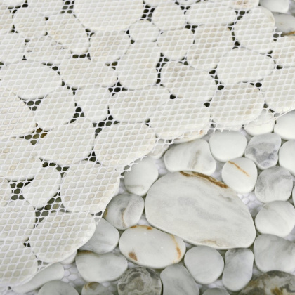 Мозаика Point Beige Point Beige серый/белый (30,5см*30,5см*7мм) (11шт/1,023м2) матовая, м2