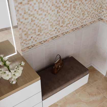 Багет BLB043 Стеллине бежевый светлый 5*20*19 (уп\15шт), шт Багет BLB043 Стеллине бежевый светлый 5*20*19 (уп\15шт), шт