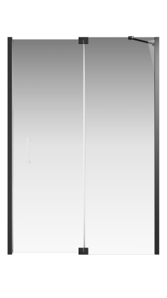 Душевая дверь Creto Tenta 123-WTW-140-C-B-8 стекло прозрачное EASY CLEAN, профиль черный, 140х200 см