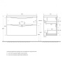 Тумба с раковиной подвесная BelBagno MARINO-H60 100 Bianco Lucido, раковина белая Тумба с раковиной подвесная BelBagno MARINO-H60 100 Bianco Lucido, раковина белая