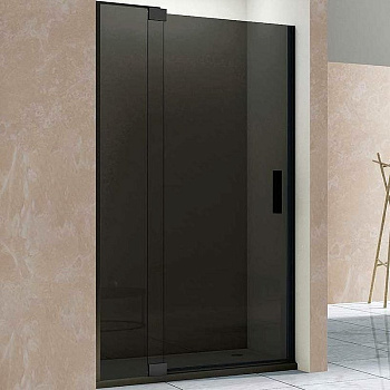 Душевая дверь Extra VDP-1E9010CGB, 900/1000, черный, стекло тонированное