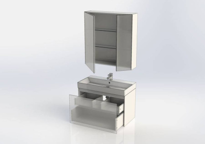 Мебель для ванной Aquanet Нью-Йорк 85 орех