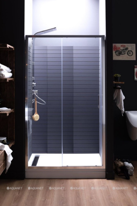 Душевая дверь Aquanet Alfa NAA6121 120, прозрачное стекло