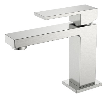 Cмеситель для умывальника Qubic Brushed Nickel Cмеситель для умывальника Qubic Brushed Nickel