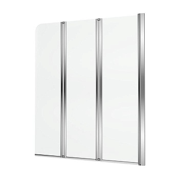 Шторка для ванны EXCELLENT Fliper 120 см (хром) правая