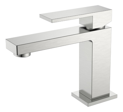 Cмеситель для умывальника Qubic Brushed Nickel Cмеситель для умывальника Qubic Brushed Nickel