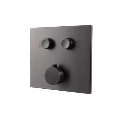 Душевой комплект VSFW-4211GM встраиваемый, 2 режима, вороненая сталь