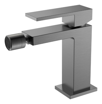 Смеситель для биде Qubic Matt Gun Metal Смеситель для биде Qubic Matt Gun Metal
