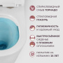 LINER Унитаз подвесной, безободковый с системой смыва "Торнадо", с сиденьем soft close, 49 см, CZR-38083-49-TH-TOR/SC