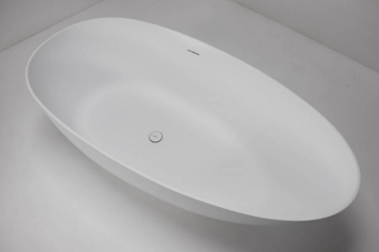 Ванна из искусственного камня ABBER Stein AS9611NM-1.7 белая матовая