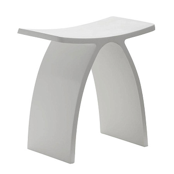 Стульчик для ванной ABBER Stein AS1639 белый матовый