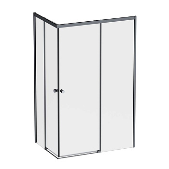 W94G-403-12080-BТ Душевое ограждение X-Joy Square Slide 120х80, Черный, прозрачное W94G-403-12080-BТ Душевое ограждение X-Joy Square Slide 120х80, Черный, прозрачное