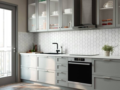 Керамическая мозаика, Hexagon big Carrara Matt 95x110, Geometry Керамическая мозаика, Hexagon big Carrara Matt 95x110, Geometry