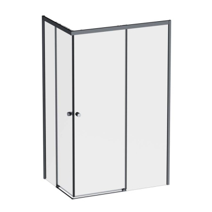 W94G-403-12080-BТ Душевое ограждение X-Joy Square Slide 120х80, Черный, прозрачное W94G-403-12080-BТ Душевое ограждение X-Joy Square Slide 120х80, Черный, прозрачное