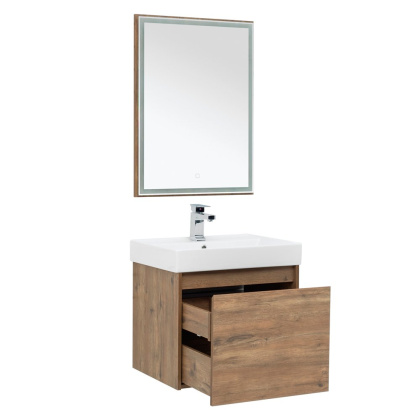 Мебель для ванной Aquanet Nova Lite 60 дуб рустикальный (1 ящик)