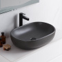 Раковина накладная керамическая, овальная, чёрная матовая, BB1084-H301, 600x420x140 Раковина накладная керамическая, овальная, чёрная матовая, BB1084-H301, 600x420x140