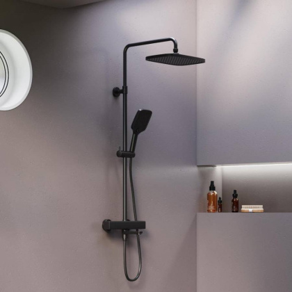 953810300 Gala душевая система с ванно  душевым ТМС смесителем, чёрный