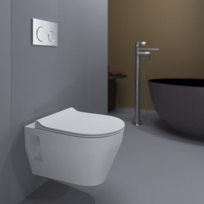 Унитаз консольный керам. LAPARET Correct с сиденьем микролифт белый с1 Унитаз консольный керам. LAPARET Correct с сиденьем микролифт белый с1