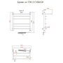 Полотенцесушитель Браво эл ТЭН 2 П 60*50 (ЛЦ4)
