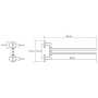 Полотенцедержатель двойной поворотный