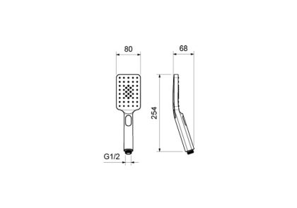 Ручной душ Select 80 3 jet AQUATEK AQ2005CR ЛИРА