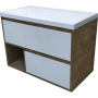 Тумба подвесная под умывальник Monaсo Wood 900х480 2 ящика (ШхГхВ) 898х476х607