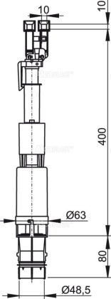 Сливной механизм для Slimmodul