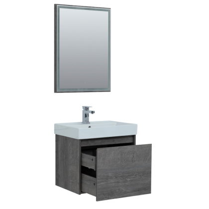 Мебель для ванной Aquanet Nova Lite 60 дуб рошелье (1 ящик)