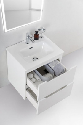 Тумба с раковиной подвесная BelBagno ETNA39-50  Rovere Moro, раковина белая Тумба с раковиной подвесная BelBagno ETNA39-50  Rovere Moro, раковина белая