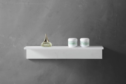 Полочка для ванной комнаты ABBER Stein AS1654 белая матовая