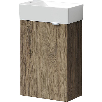 Тумба подвесная SANCOS Mini 355х205х500, с распашной дверцей, внутри 1 полка, дуб чарльстон , арт.MN35ECHL