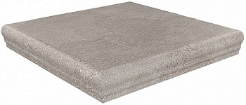 Ступень угловая клееная  Про Стоун серый обрезной  30*30*11 (4шт/уп), шт