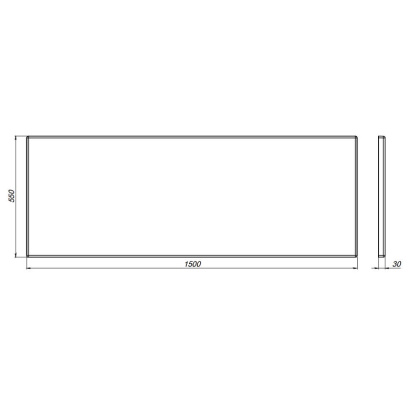 WILL-150-070W-P  Панель к ванне Willow 150 x 70 см WILL-150-070W-P  Панель к ванне Willow 150 x 70 см