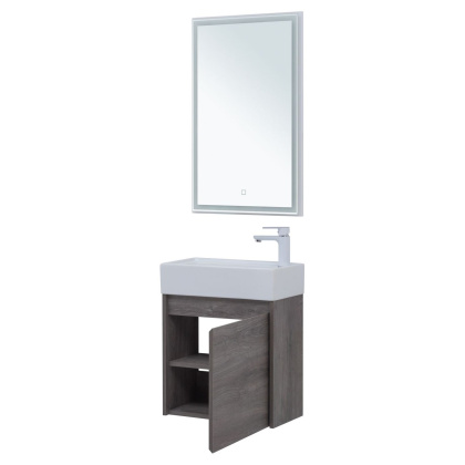 Мебель для ванной Aquanet Nova Lite 50 дуб рошелье (с дверецей)