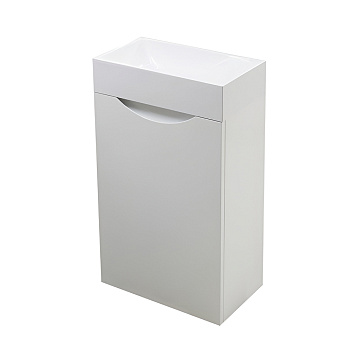 Тумба подвесная левосторонняя под умывальник Mini 400х220 1 дверная (ШхГхВ) 400х220х607