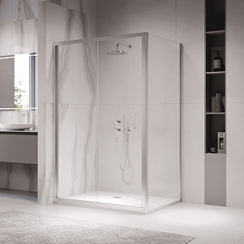 Душевой уголок  70* 90*190 RGW PA-142 (PA-21 + Z-050-5) Прямоуг./Хром/Прозрачное/5 мм