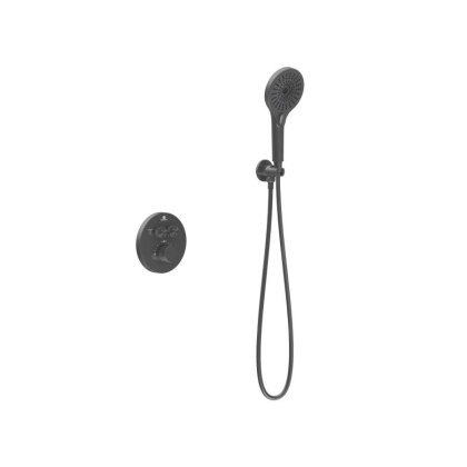 Душевой комплект Inspire VSFW-3I22MT5GM встраиваемый, термостат, двухрежимный, вороненая сталь