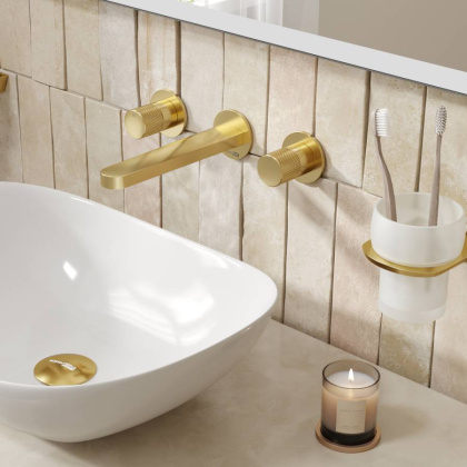 Смеситель для раковины WasserKRAFT Schunter 8245 матовое золото Смеситель для раковины WasserKRAFT Schunter 8245 матовое золото