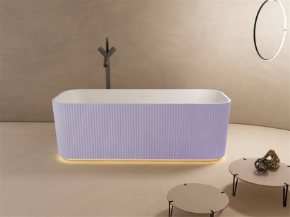 Ванна из литьевого мрамора Abber Stein 170х75 AS9663Violett