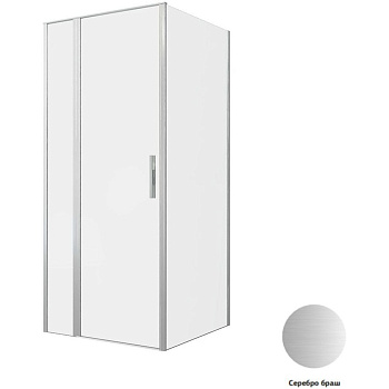 Душевой уголок Allen Brau Priority 90x90 3.31026.BA + 3.31044.BA серебро браш