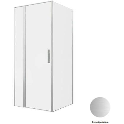 Душевой уголок Allen Brau Priority 90x90 3.31026.BA + 3.31044.BA серебро браш