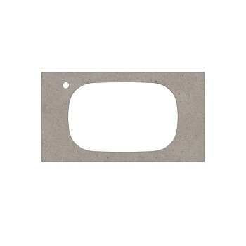 Спец. изделие декоративное для раковин, встраиваемых сверху MAGICA Риккарди 90 см, серый матовый MA.2.1.SG519920R\90 Спец. изделие декоративное для раковин, встраиваемых сверху MAGICA Риккарди 90 см, серый матовый MA.2.1.SG519920R\90