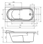 Акриловая ванна Riho Columbia, 140х70 см без гидромассажа Акриловая ванна Riho Columbia, 140х70 см без гидромассажа