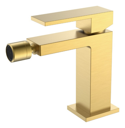 Смеситель для биде Qubic Matt Gold Смеситель для биде Qubic Matt Gold
