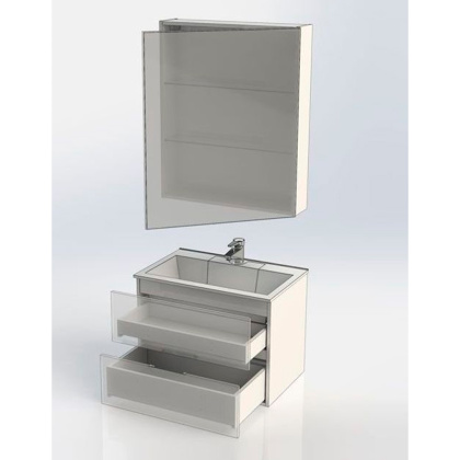 Мебель для ванной Aquanet Алвита 70 серый антрацит